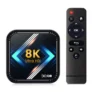 DQ08 RK3528 Smart TV Box Android 13 Quad Core Cortex A53 Support 8K Video 4K HDR10+ Dual Band Wifi BT Voice Remote Contr