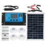 100W Solar Panel kit 12V battery Charger 10-100A LCD Controller For Caravan Van Boat