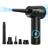 MECO ELEVERDE Compressed Air Duster, Air Blower with LED Light, 3-Gear to 100000RPM, Electric Air Duster for PC/Keyboard