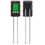 6-in-1 Soil Tester PH Temperature Humidity Sunlight Fertility Nutrient Meter with Digital Display for Gardening and Agri