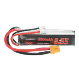 URUAV 7.6V 550mAh 100C 2S LiPo Battery XT30 Plug for Happymodel Mobula 8 GEPRC TinyGo Crux3 Cinewhoop FPV Drone RC Helic
