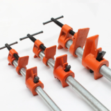 Heavy Duty 1/2″ 3/4″ Wood Gluing Pipe Clamp Fixture Quick Release Cast Iron Pipe Clamp for for Woodworking / Carpentry /